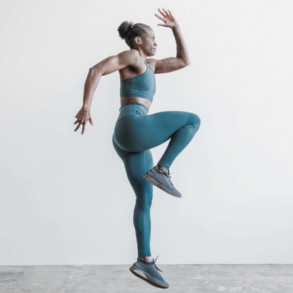 NWT NOBULL High-Rise Matte Tight 28" - Deep Teal Matte - SZ Small - Picture 3 of 8